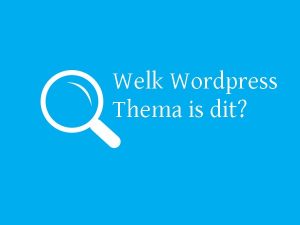 wordpress thema's
